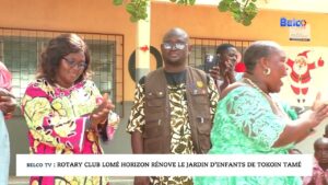 Belco TV : Rotary Club Lomé Horizon rénove le jardin d’enfants de Tokoin Tamé