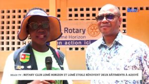 Belco TV : Rotary club Lomé Horizon et Lomé Etoile rénovent deux bâtiments à Adjové